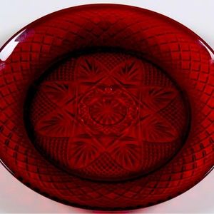 ANTIQUE RUBY LUNCHEON PLATES (SET OF 2)
by CRISTAL D'ARQUES-DURAND